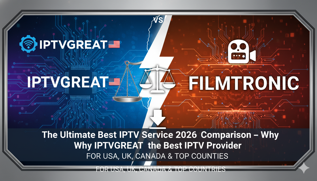 Best IPTV Service 2026: IPTVGREAT vs Filmtronic – Why IPTVGREAT Dominates as the Best IPTV Provider